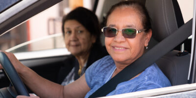 Volunteer Native driver with Native Elder