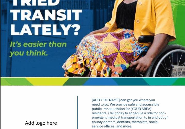 "Tried Transit Lately?" Flyer